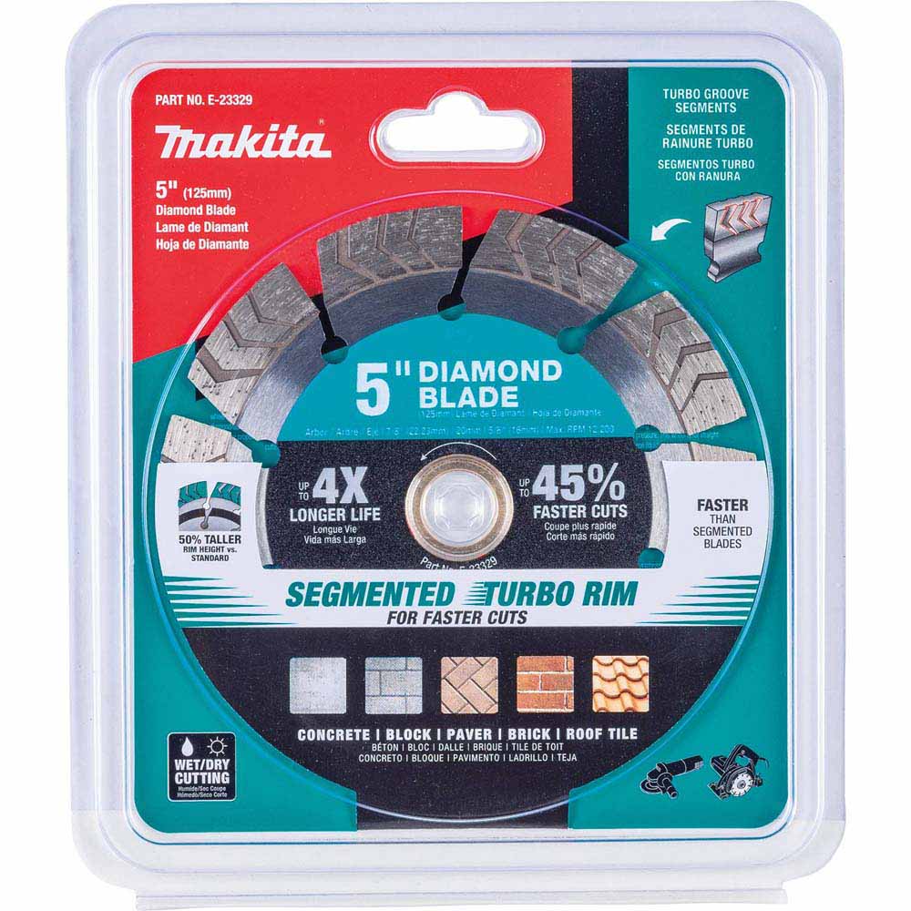 Makita E-23329 5" Segmented Turbo General Purpose Diamond Blade - 2