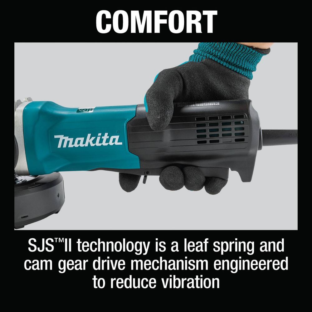 Makita GA4590 4-1/2" SJS II High-Power Angle Grinder - 10