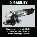 Makita GA4591 4-1/2" SJS II High-Power Angle Grinder w/Brake - 3
