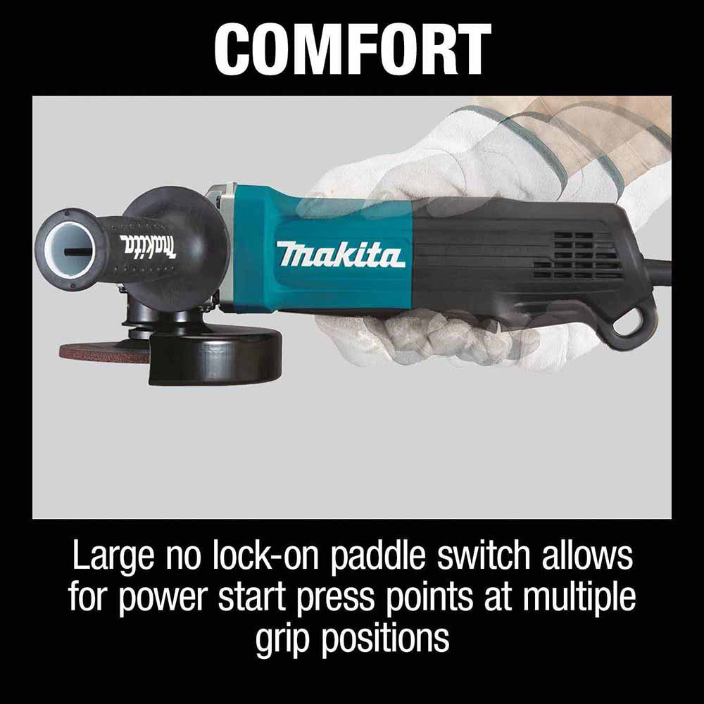 Makita GA5053R 4-1/2" / 5" Paddle Switch Angle Grinder w/Non-Removable Guard - 12