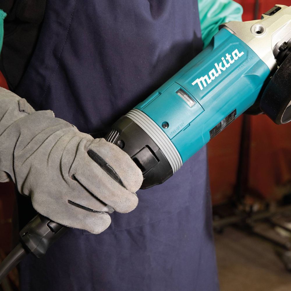 Makita GA7080 7" Angle Grinder, with Rotatable Handle, and Lock-On Switch - 12