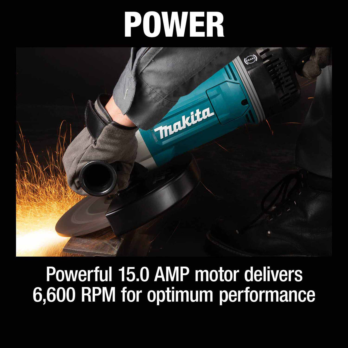 Makita GA9070X1 9" Angle Grinder, with AFT® and Brake - 10