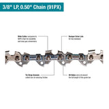 Makita GCU04T 40V Max XGT Brushless Cordless 18 in Chain Saw Kit (2 5.0Ah Batteries and Charger) - 3