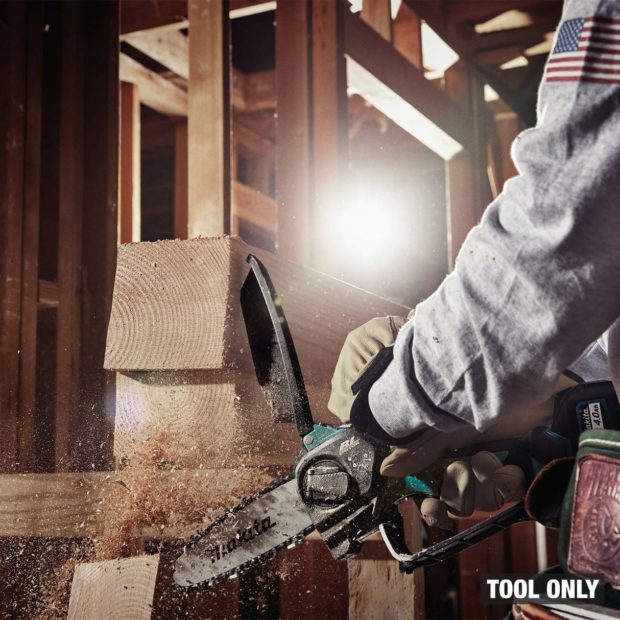 Makita GCU07Z 40V max XGT Brushless Cordless 6" Pruning Saw (Tool Only) – Compact, Lightweight - 11