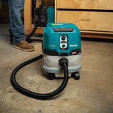 Makita GCV02PMU 40V max XGT Brushless Cordless 2.1 Gallon HEPA Filter Dry Dust Extractor Kit, AWS (4.0Ah) - 12