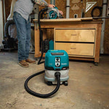 Makita GCV02ZU 40V max XGT Brushless Cordless 2.1 Gallon HEPA Filter Dry Dust Extractor, AWS, Tool Only - 9