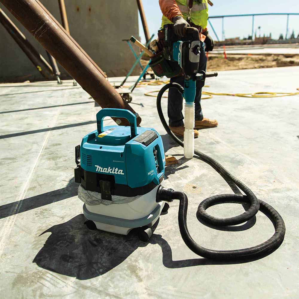 Makita GCV02ZX 40V max XGT Brushless Cordless 2.1 Gallon HEPA Filter Dry Dust Extractor, AWS Capable, Tool Only - 7