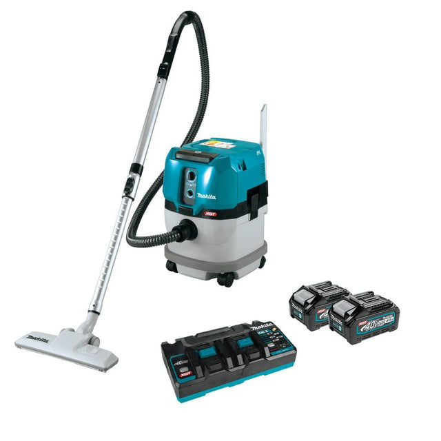 Makita GCV03PM 40V max XGT Brushless Cordless 4 Gallon Wet/Dry Dust Extractor/Vacuum Kit (4.0Ah)