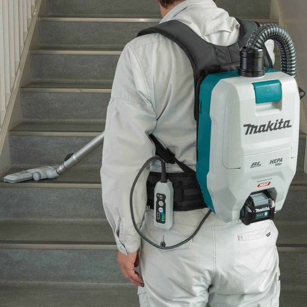 Makita GCV05T1X 40V max XGT Brushless Cordless 2 Quart HEPA Filter Backpack Dry Vacuum Kit (5.0Ah) - 12