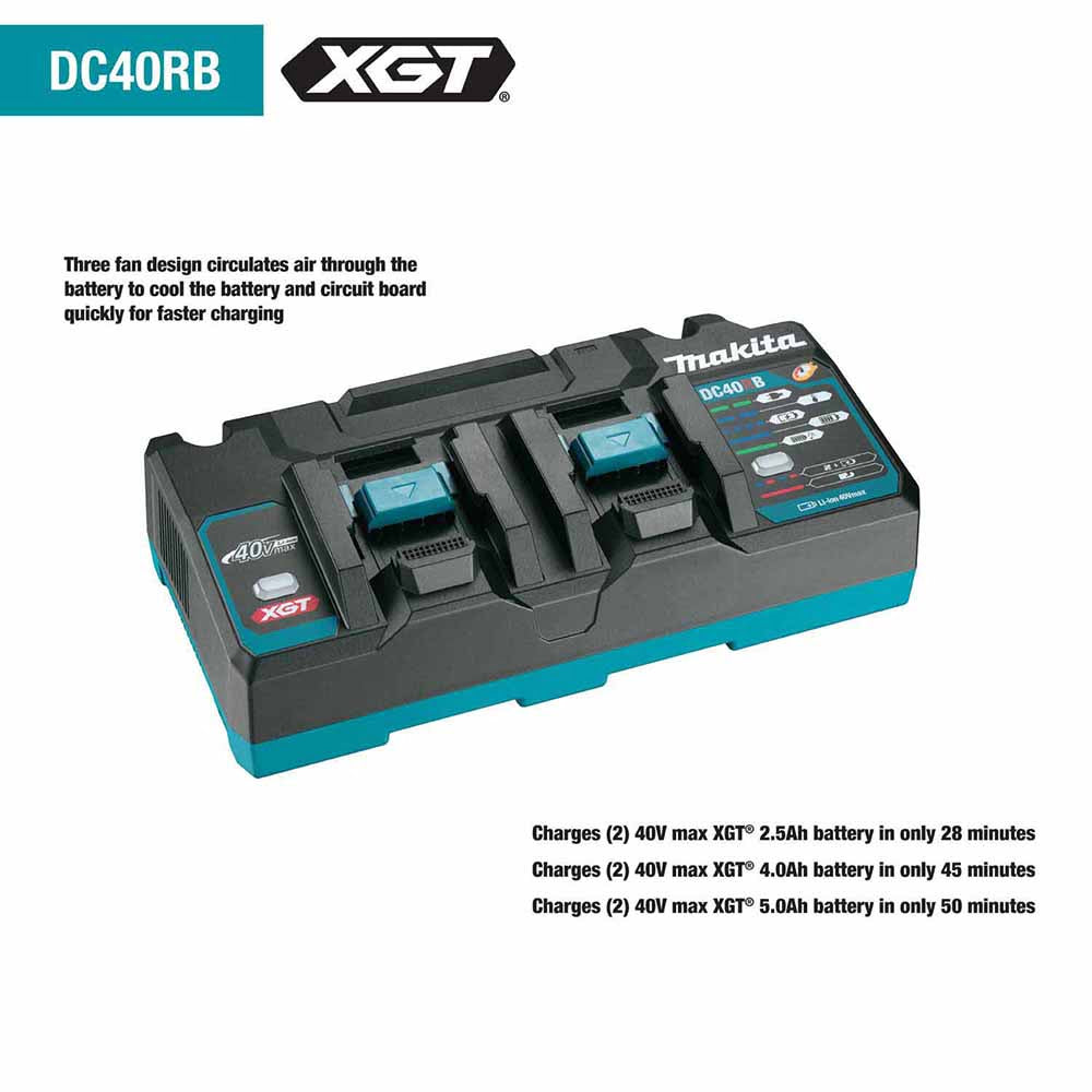 Makita GCV05T1X 40V max XGT Brushless Cordless 2 Quart HEPA Filter Backpack Dry Vacuum Kit (5.0Ah) - 7