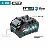 Makita GCV05T1X 40V max XGT Brushless Cordless 2 Quart HEPA Filter Backpack Dry Vacuum Kit (5.0Ah) - 9