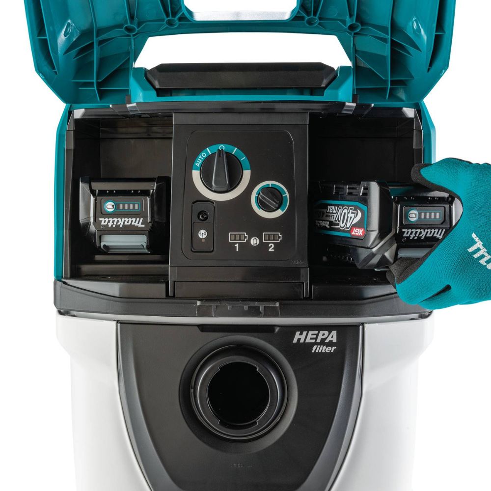 Makita GCV07PMU 80V max (40V max X2) XGT 10Gal HEPA Vacuum Kit Wet & Dry w/ AWS, (4.0Ah) - 15