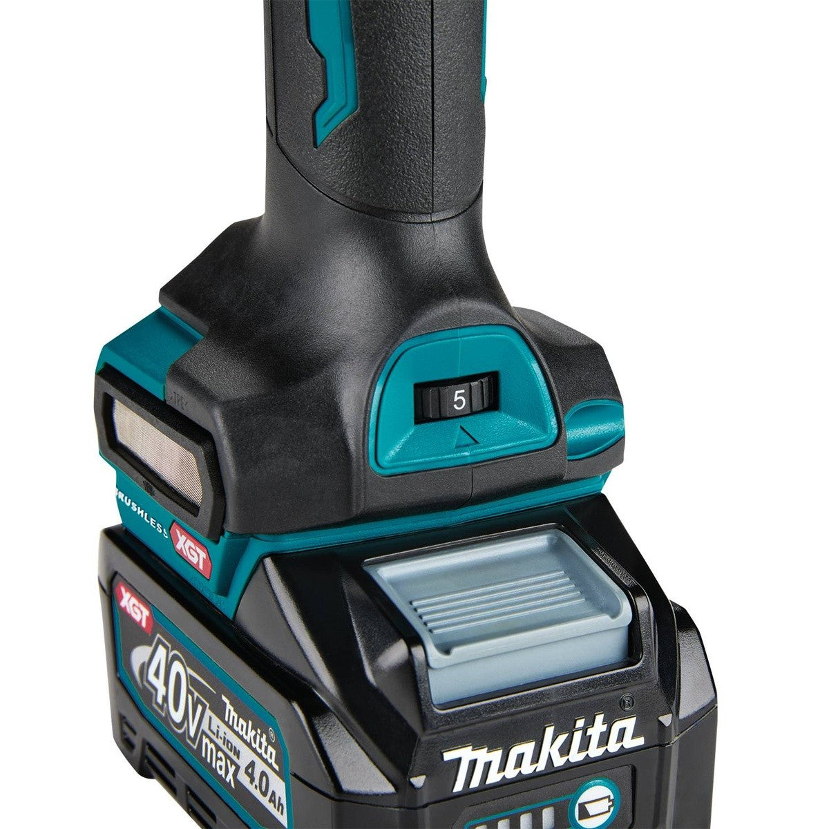 Makita GDG01Z 40V max XGT Cordless 1/4" Slide Switch Die Grinder Variable Speed with Electric Brake Tool Only - 4