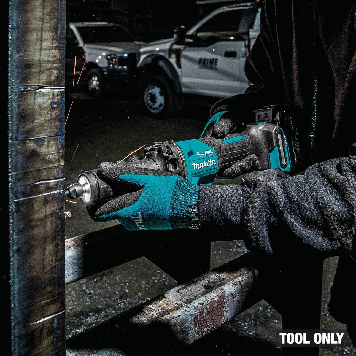 Makita GDG02Z 40V max XGT Cordless 1/4" Paddle Switch Die Grinder Variable Speed with Electric Brake Tool Only - 13