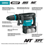 Makita GMH02PM 80V max (40V max X2) XGT Brushless 28 lb. AVT Demolition Hammer Kit, accepts SDS-MAX bits, dual port charger, AWS Capable, case (4.0Ah) - 2