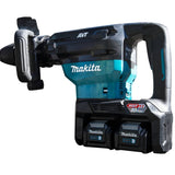 Makita GMH02PM 80V max (40V max X2) XGT Brushless 28 lb. AVT Demolition Hammer Kit, accepts SDS-MAX bits, dual port charger, AWS Capable, case (4.0Ah) - 6