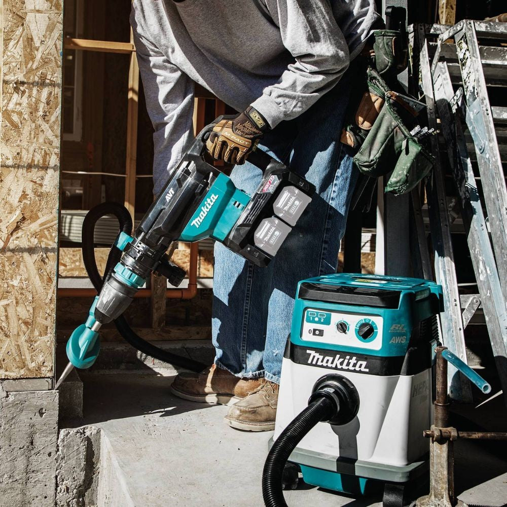 Makita GMH02Z 80V max (40V max X2) XGT Brushless 28 lb. AVT Demolition Hammer, accepts SDS-MAX bits, AWS Capable (Tool Only) - 18