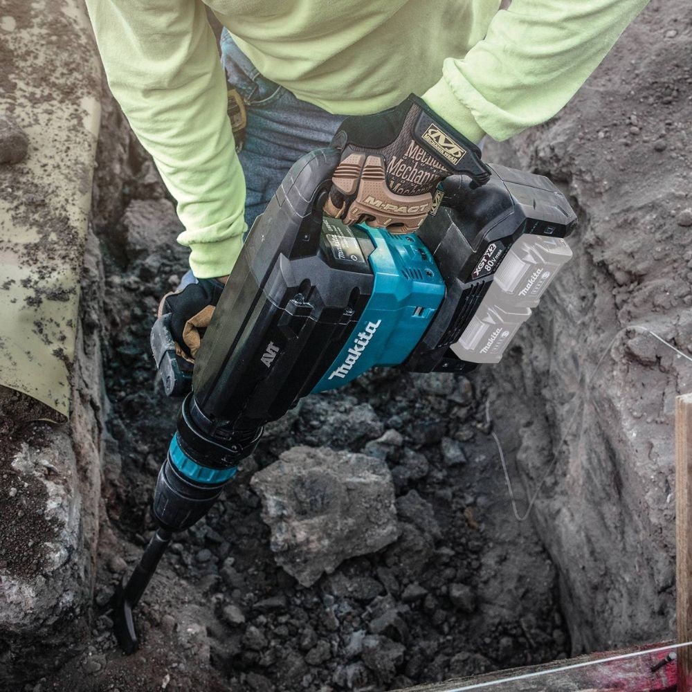 Makita GMH02Z 80V max (40V max X2) XGT Brushless 28 lb. AVT Demolition Hammer, accepts SDS-MAX bits, AWS Capable (Tool Only) - 20