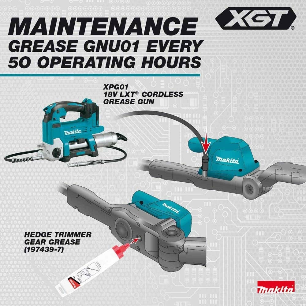 Makita GNU01M1 40V max XGT Brushless Cordless 24" Articulating Pole Hedge Trimmer Kit (4.0Ah) - 15