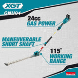 Makita GNU01T 40V max XGT Brushless Cordless 24" Articulating Pole Hedge Trimmer Kit (5.0Ah) - 13