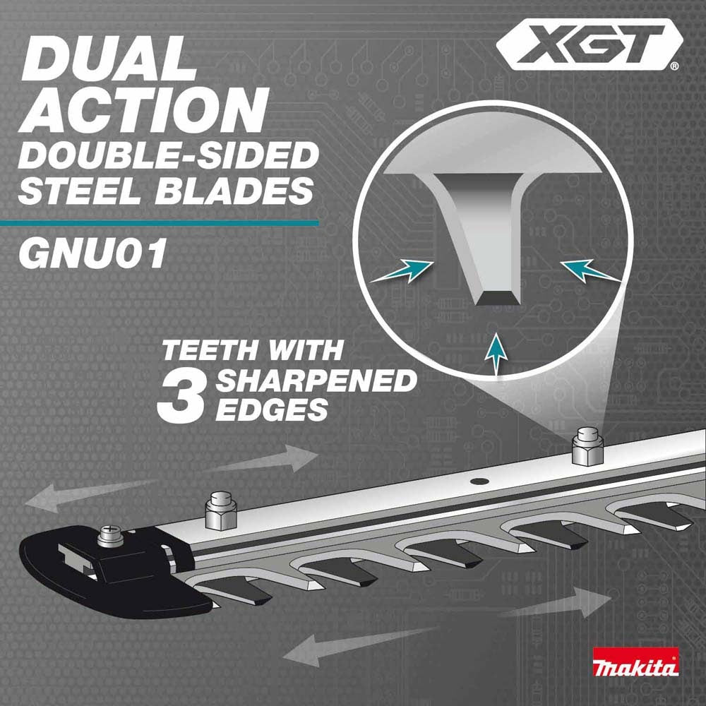 Makita GNU01T 40V max XGT Brushless Cordless 24" Articulating Pole Hedge Trimmer Kit (5.0Ah) - 16