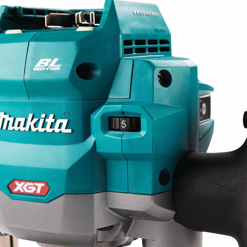 Makita GPR01Z 40V max XGT Brushless Cordless 2-1/4 Maximum HP Plunge Router (Tool Only) - 4