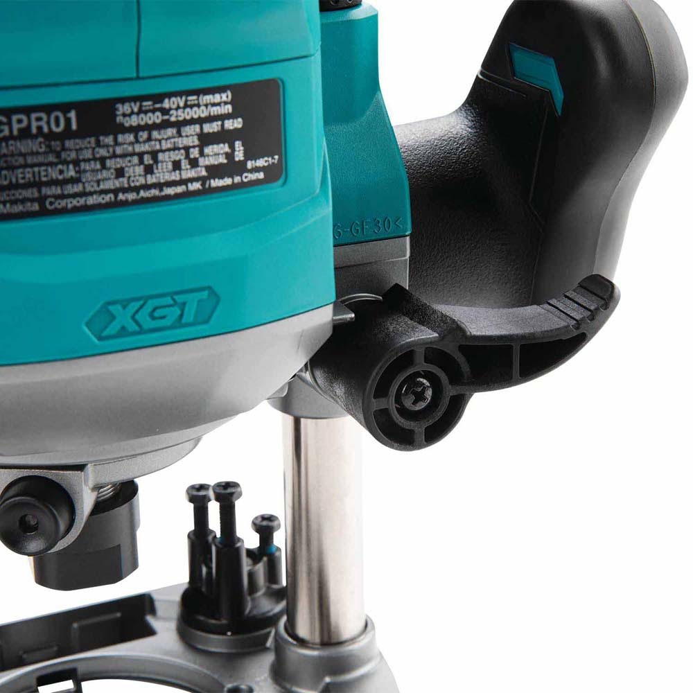 Makita GPR01Z 40V max XGT Brushless Cordless 2-1/4 Maximum HP Plunge Router (Tool Only) - 13