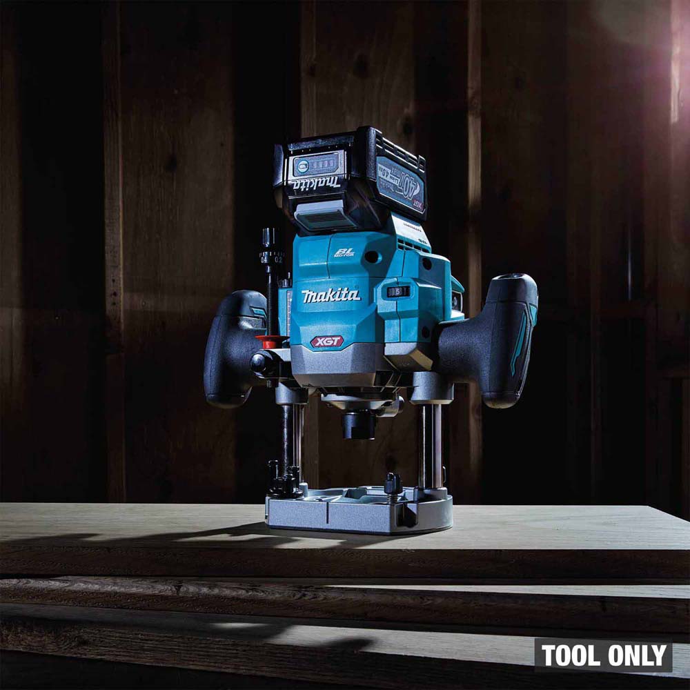 Makita GPR01Z 40V max XGT Brushless Cordless 2-1/4 Maximum HP Plunge Router (Tool Only) - 14