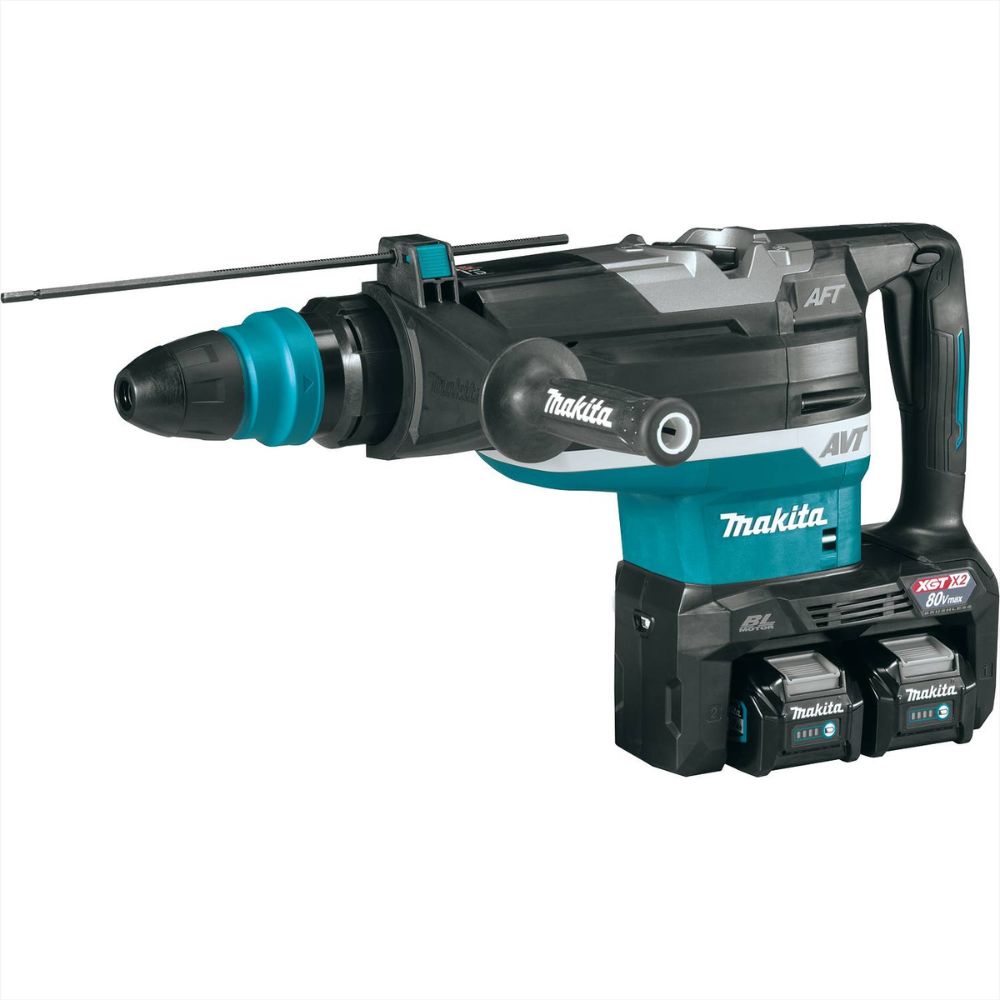 Makita GRH06PM 80V max (40V max X2) XGT Brushless 2" AVT Rotary Hammer Kit, accepts SDS-MAX bits, AFT, dual port charge, AWS Capable, case (4.0Ah) - 3