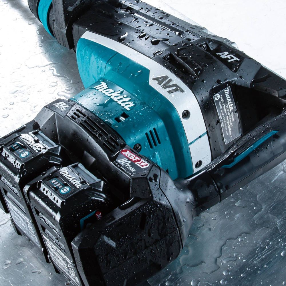 Makita GRH06PM 80V max (40V max X2) XGT Brushless 2" AVT Rotary Hammer Kit, accepts SDS-MAX bits, AFT, dual port charge, AWS Capable, case (4.0Ah) - 23