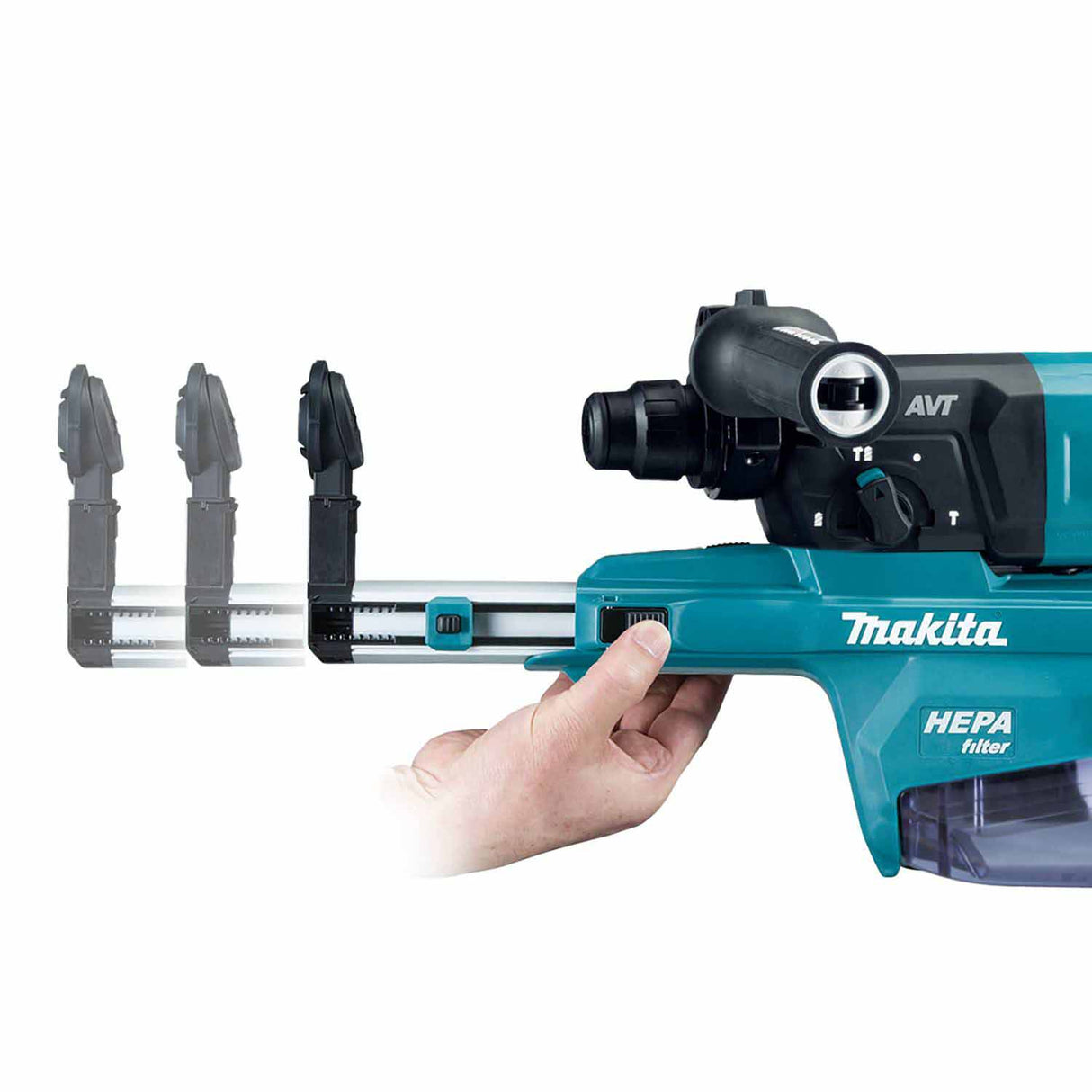 Makita GRH07M1W 40V max XGT Rotary Hammer (D-Handle) Kit w/ Dust Extractor - 5