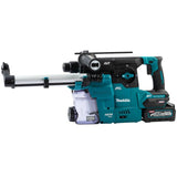 Makita GRH08M1W 40V max XGT Brushless Cordless 1-3/16" AVT Rotary Hammer Kit w/Dust Extractor, accepts SDS-PLUS bits, AFT, AWS Capable (4.0Ah) - 3