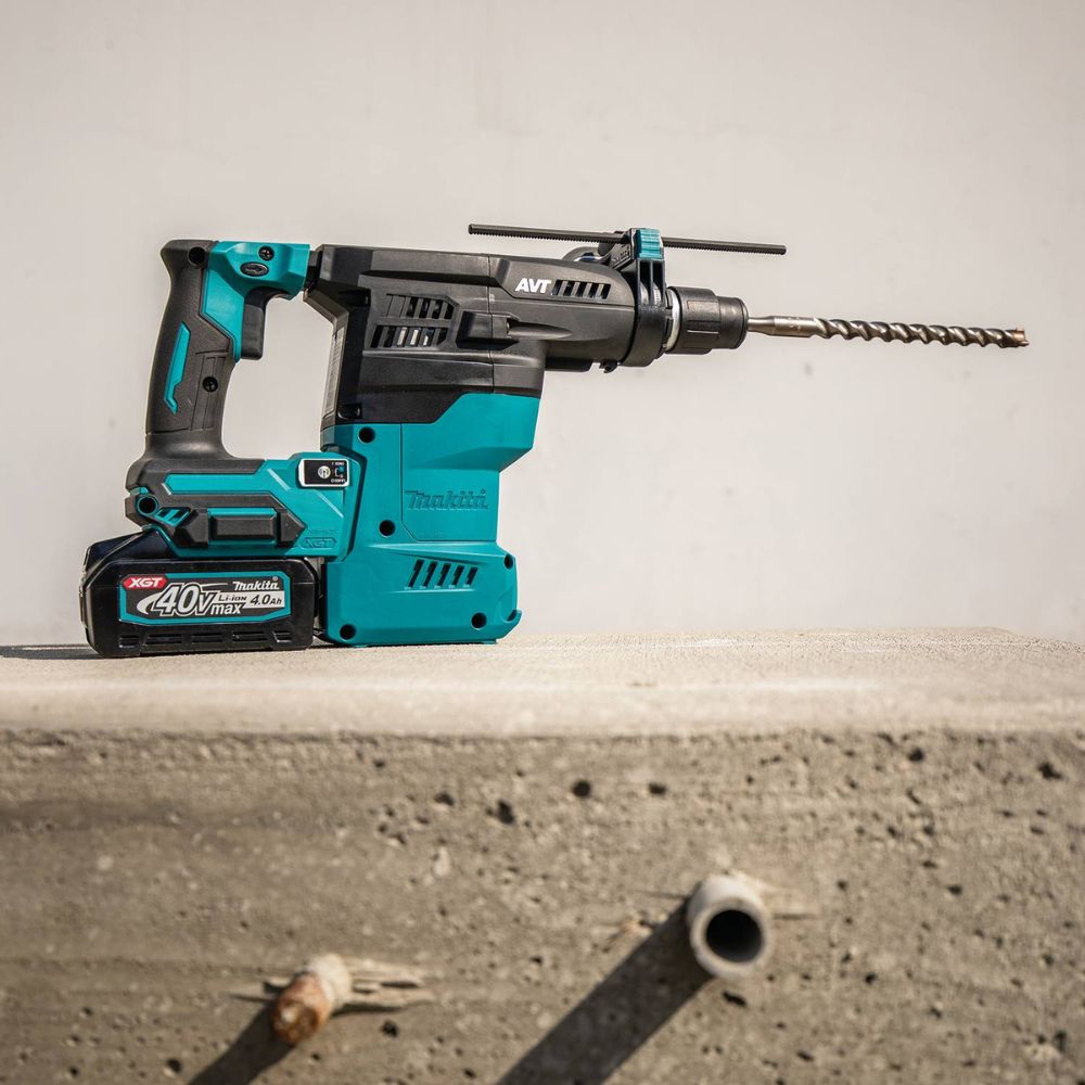 Makita GRH08M1 40V max XGT Brushless Cordless 1-3/16" AVT Rotary Hammer Kit, accepts SDS-PLUS bits, AFT, AWS Capable, bag, with one battery (4.0Ah) - 9