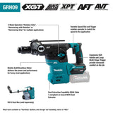 Makita GRH09M1 40V max XGT Brushless Cordless 1-3/16" AVT Rotary Hammer Kit, accepts SDS-PLUS, with Interchangeable Chuck, AWS Capable (4.0Ah) - 2