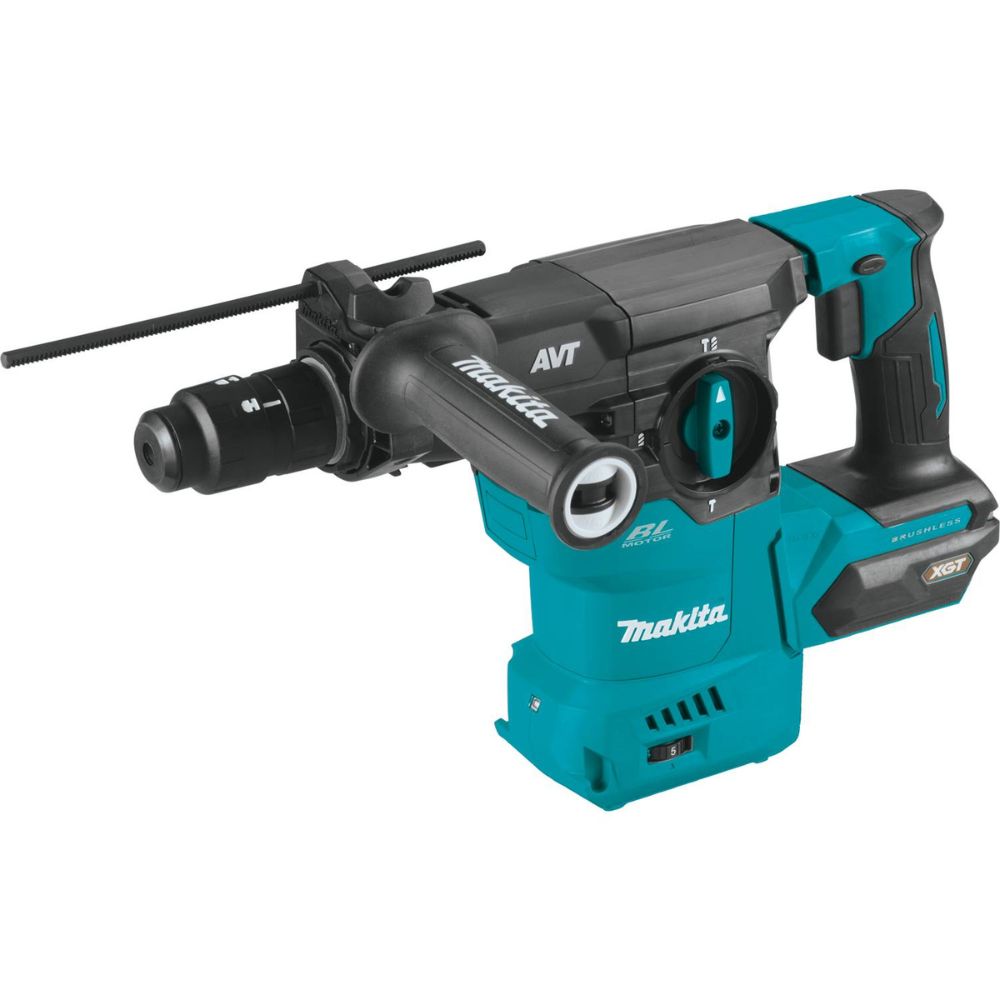 Makita GRH09Z 40V max XGT Brushless Cordless 1-3/16" AVT Rotary Hammer, accepts SDS-PLUS, with Interchangeable Chuck, AWS Capable, Tool Only - 3