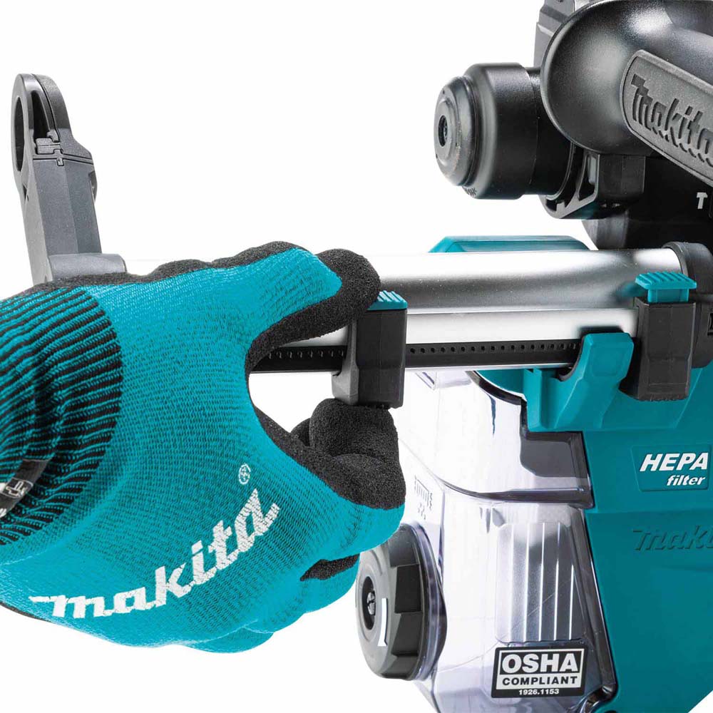 Makita GRH10D1W 40V max XGT Brushless Cordless 13/16" SDS-PLUS AVT Rotary Hammer Kit w/Dust Extractor, AFT, AWS Capable (2.5Ah) - 8