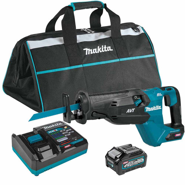 Makita GRJ02M1 40V max XGT Brushless Cordless AVT Orbital Reciprocating Saw Kit (4.0Ah)