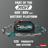 Makita GRU01T 40V Max XGT Brushless Cordless 15 in String Trimmer Kit (2 5.0Ah Batteries, Charger) - 3
