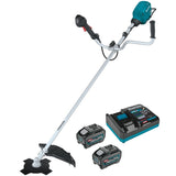 Makita GRU06T 40V max XGT Brushless Cordless Brush Cutter Kit with 10 in. 4-Tooth Blade (2 Batteries, Charger, Harness) - 3