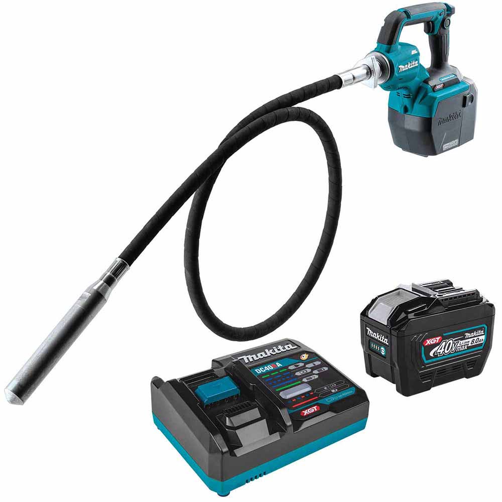 Makita GRV02L1 40V max XGT Brushless Cordless 8' Concrete Vibrator Kit (8.0Ah)