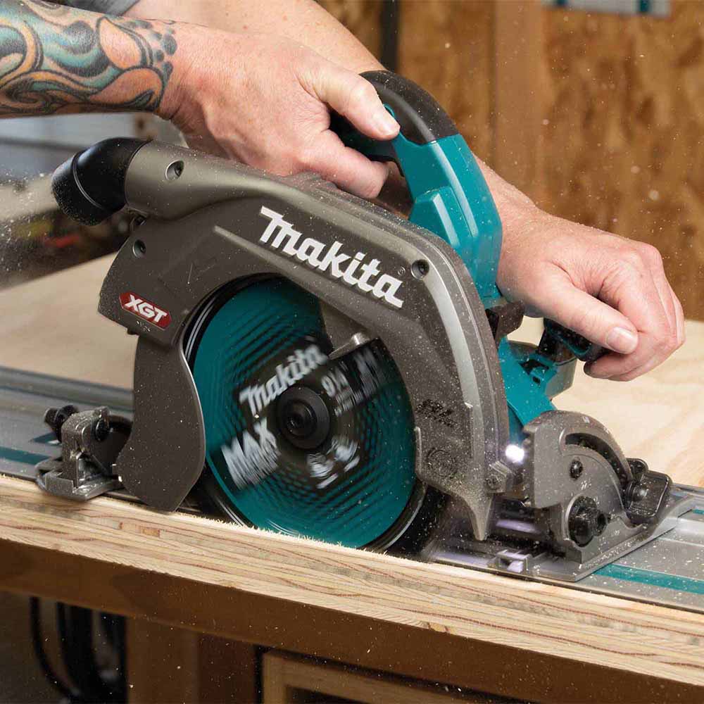 Makita GSH04Z 40V max XGT Brushless Cordless 10-1/4" Circular Saw with Guide Rail Compatible Base, AWS Capable, Tool Only - 10
