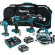 Makita GT400M1D1 40V max XGT® 4-Pc. Combo Kit (2.5Ah/4.0Ah)