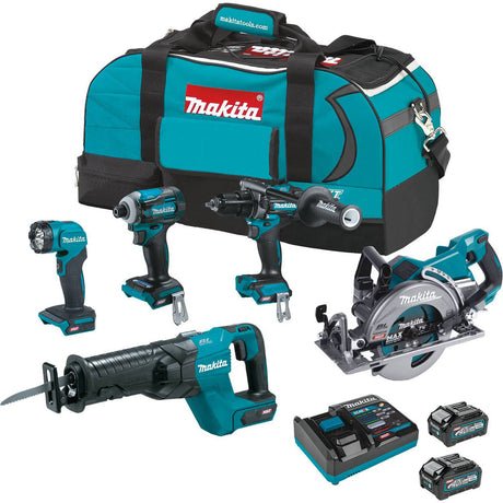 Makita GT500M 40V max XGT Brushless Cordless 5-Pc. Combo Kit (4.0Ah)