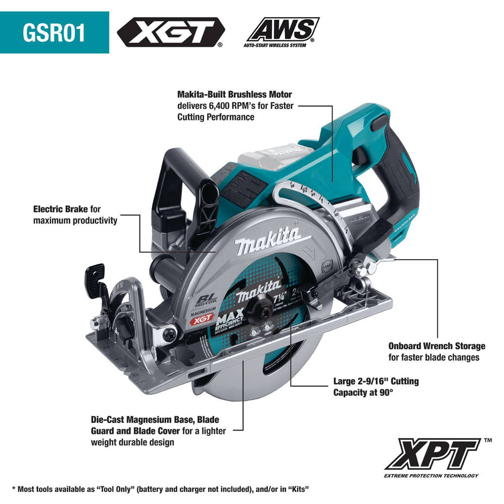 Makita GT500M 40V max XGT Brushless Cordless 5-Pc. Combo Kit (4.0Ah) - 5