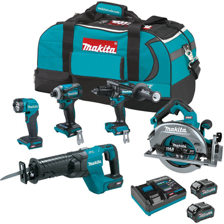 Makita GT501M 40V max XGT Brushless Cordless 5-Pc. Combo Kit (4.0Ah)