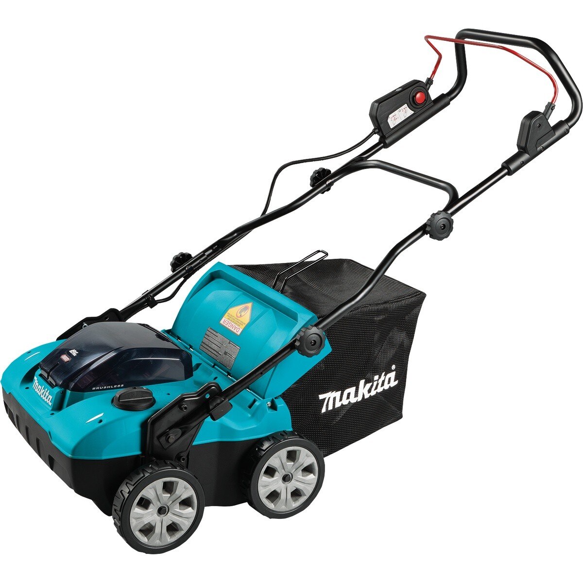 Makita GVU01SM 40V max XGT Brushless Cordless 15 in Dethatcher Scarifier Kit (2 4.0Ah Batteries)