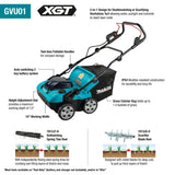 Makita GVU01SM 40V max XGT Brushless Cordless 15 in Dethatcher Scarifier Kit (2 4.0Ah Batteries) - 3