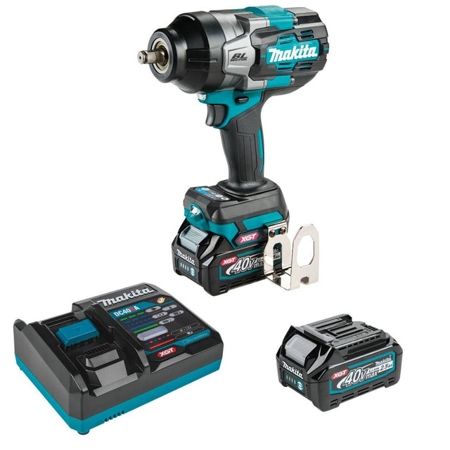 Makita GWT02D 40V max XGT Brushless Cordless 4-Speed High-Torque 1/2" Sq. Drive Impact Wrench Kit w/ Friction Ring Anvil (2.5Ah)