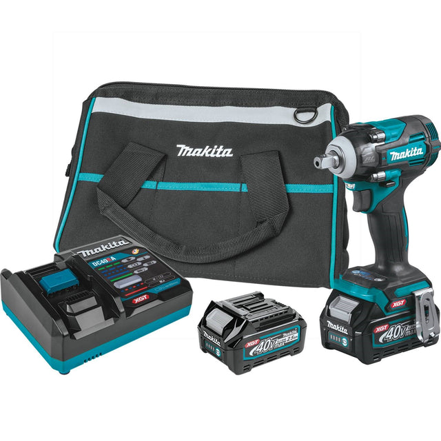 Makita GWT05D 40V max XGT® Impact Wrench Kit w/ Detent Anvil (2.5Ah)