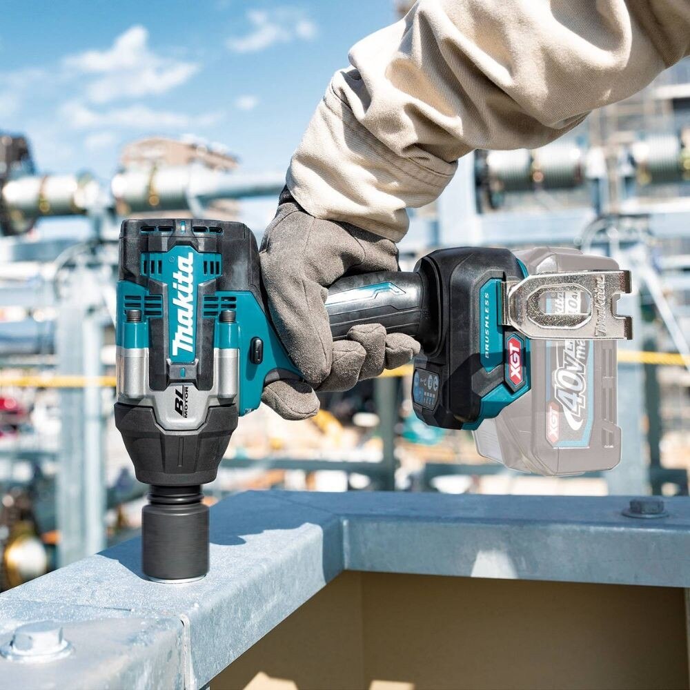 Makita GWT07Z 40V max XGT Brushless Cordless 4-Speed Mid-Torque 1/2" Sq. Drive Impact Wrench w/ Friction Ring Anvil (Tool Only) - 10